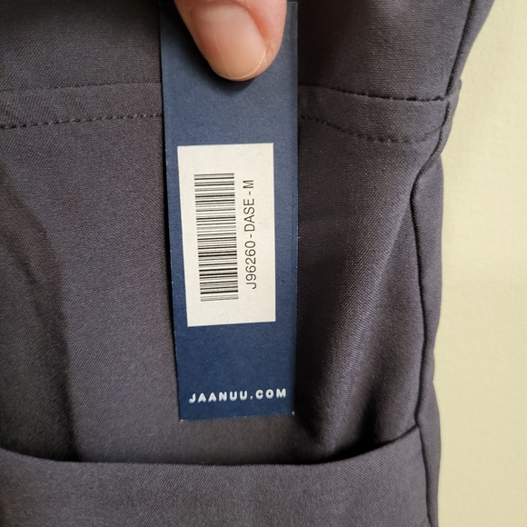 Jaanuu Tulip Scrub Top Medium Grey - Picture 2 of 3